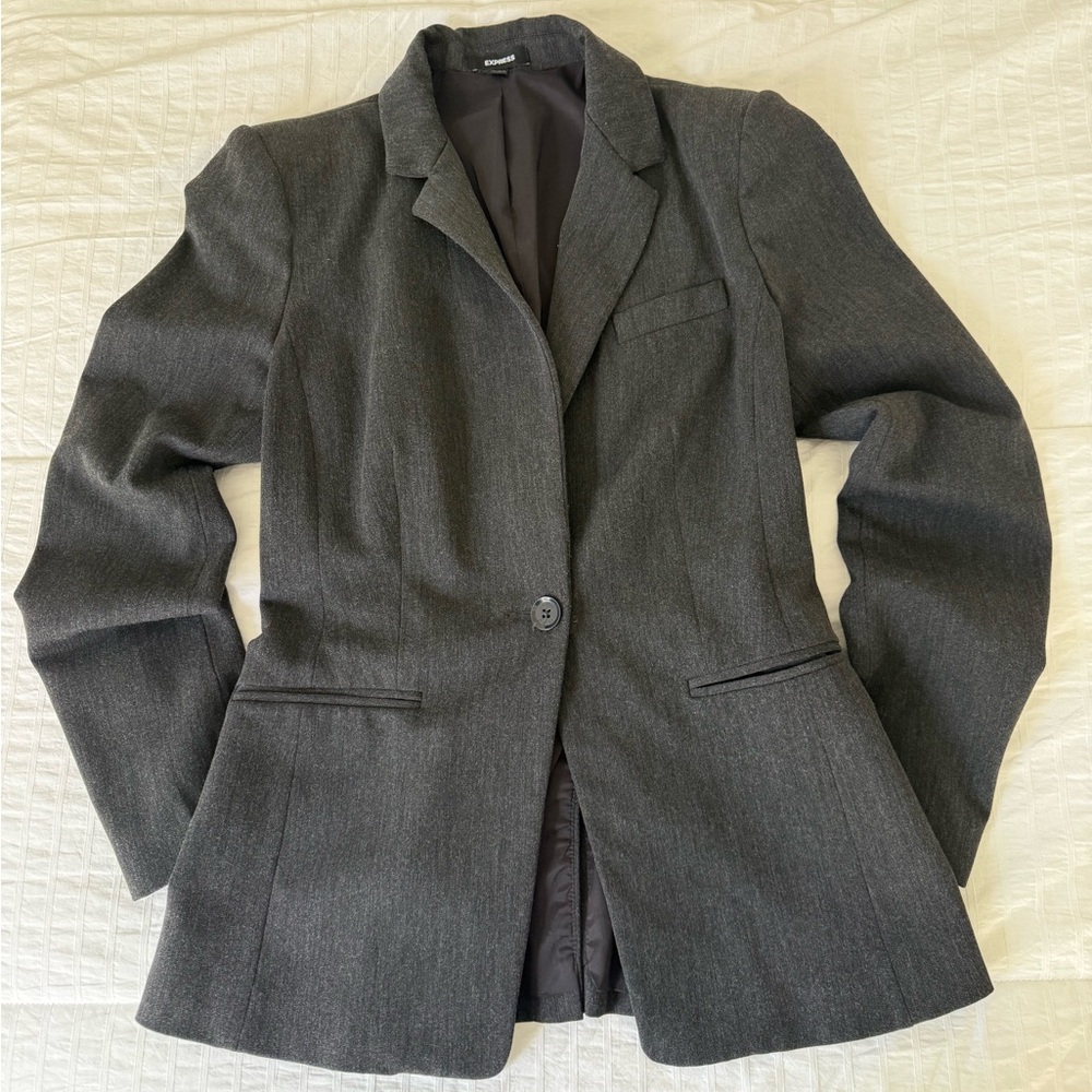Express Women's Dark Gray Blazer